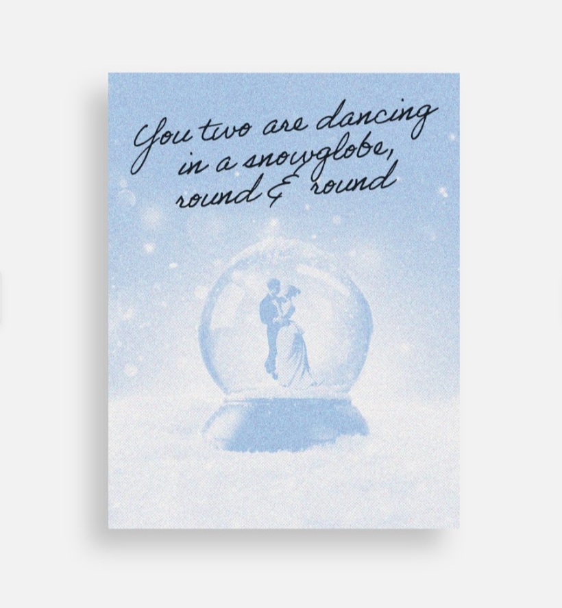 Dancing in a Snowglobe Postcard