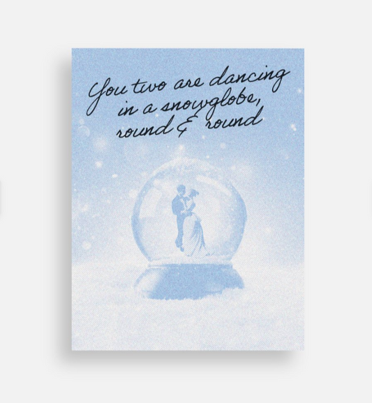 Dancing in a Snowglobe Postcard