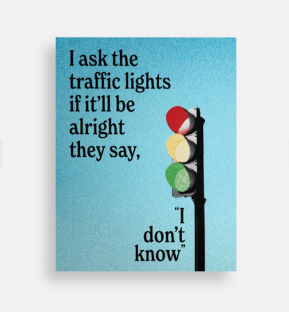 Traffic Lights Postcard